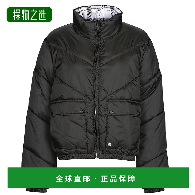 欧洲直邮Volcom 女士 DOWN'N PUFF JACKET 羽绒服 黑色 高端流行
