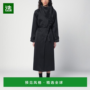 1h可退 香港直邮THE GARMENT 女士 KELLY 黑色棉混纺风衣 21115PL