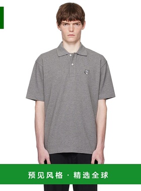 1h可退 香港直邮MAISON KITSUNE 男士 灰色 Bold fox Head Patch