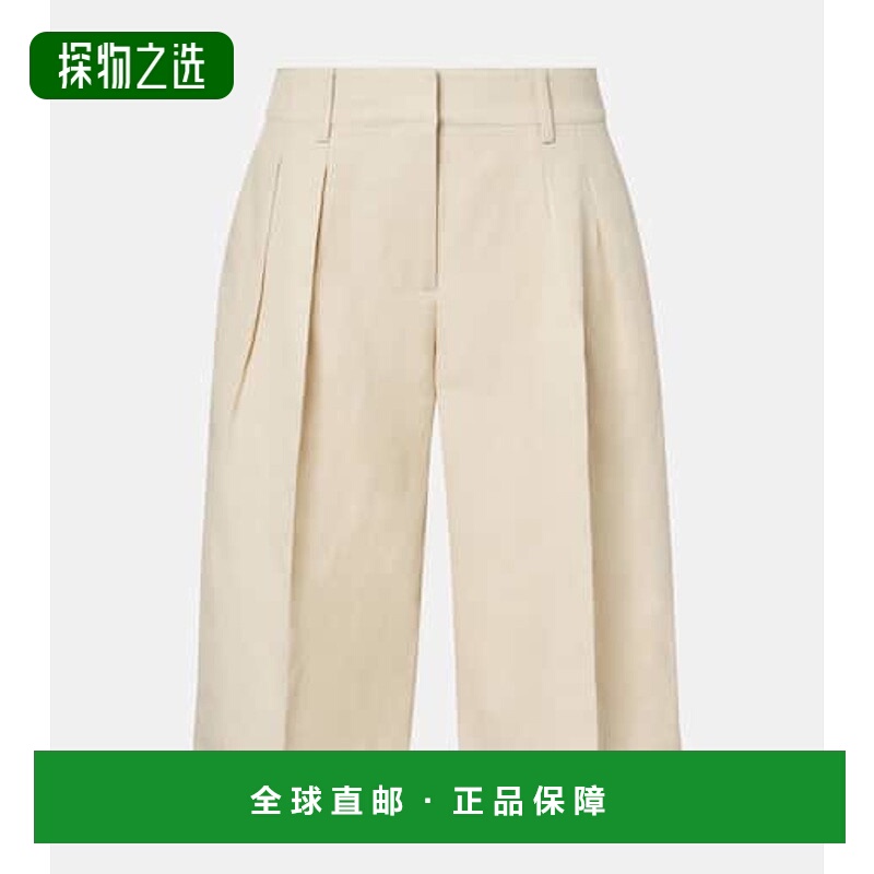 1h可退 香港直邮The Frankie Shop 女士 Bilbao 百慕大短裤亚麻