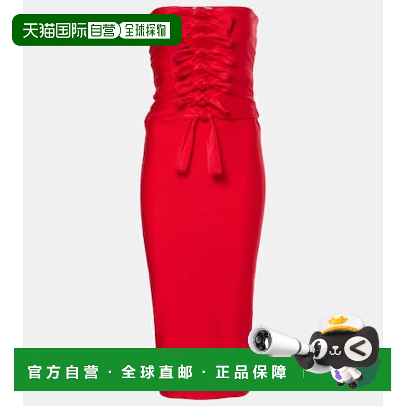 香港直邮Coperni 女士 Gala 绑带针织中长连衣裙