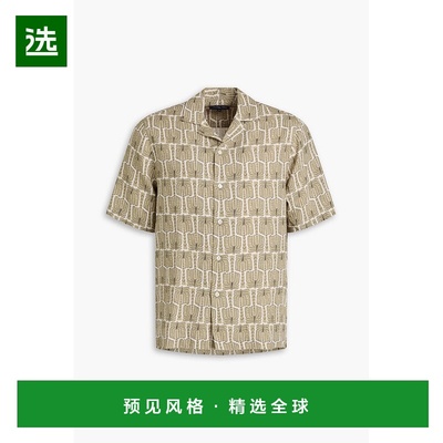 1h可退 香港直邮Frescobol Carioca 男士 Roberto 印花亚麻衬衫 2