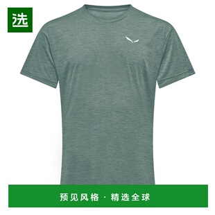 香港直邮SALEWA 男士户外T恤 0163030WILLOWMELANGE CO 绿色
