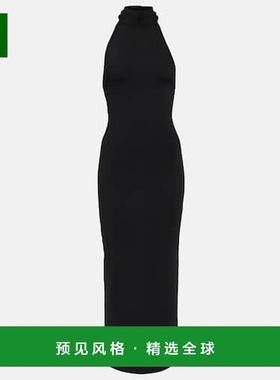 1h可退 香港直邮KHAITE 女士 Suzanne 罗纹针织中长连衣裙