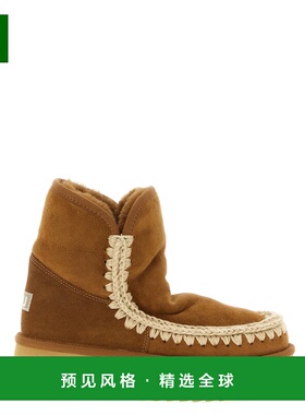 香港直邮MOU 女士雪地靴 FW681010ACOG AW2025 深棕色 Ankle Boot