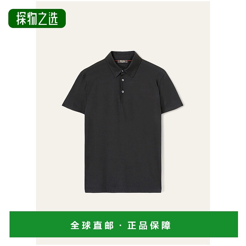 欧洲直邮LORO PIANA 25秋冬 FAF6690_8000 男士 短袖Polo The Gif