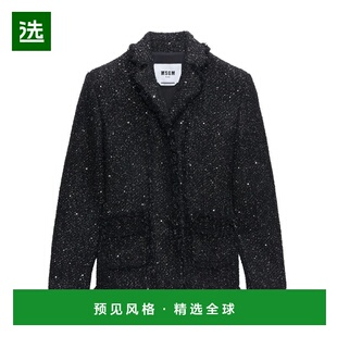 香港直邮MSGM 女士外套 3741MDG0824761999-19 AW2024 黑色
