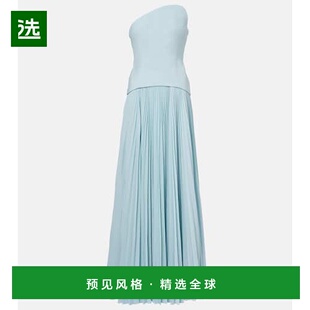 1h可退 香港直邮SOLACE LONDON 女士 Britt 褶裥睡裙 blue蓝色 舒