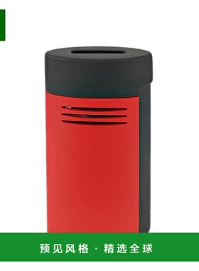 欧洲直邮S.T.Dupont法国都彭MEGAJET系列哑光黑漆面红拼色打