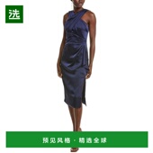 女装 1h可退 女 Tierra 垂褶缎面连衣裙 美国直邮 Theia