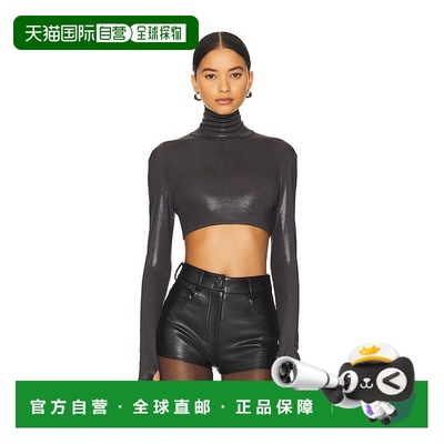1h可退 香港直邮NORMA KAMALI 诺玛·卡玛丽 女士 短款修身长袖高
