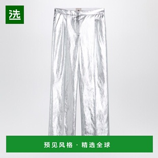 1h可退 香港直邮THE GARMENT 女士 ANDY 银色宽松裤子 20841PL801