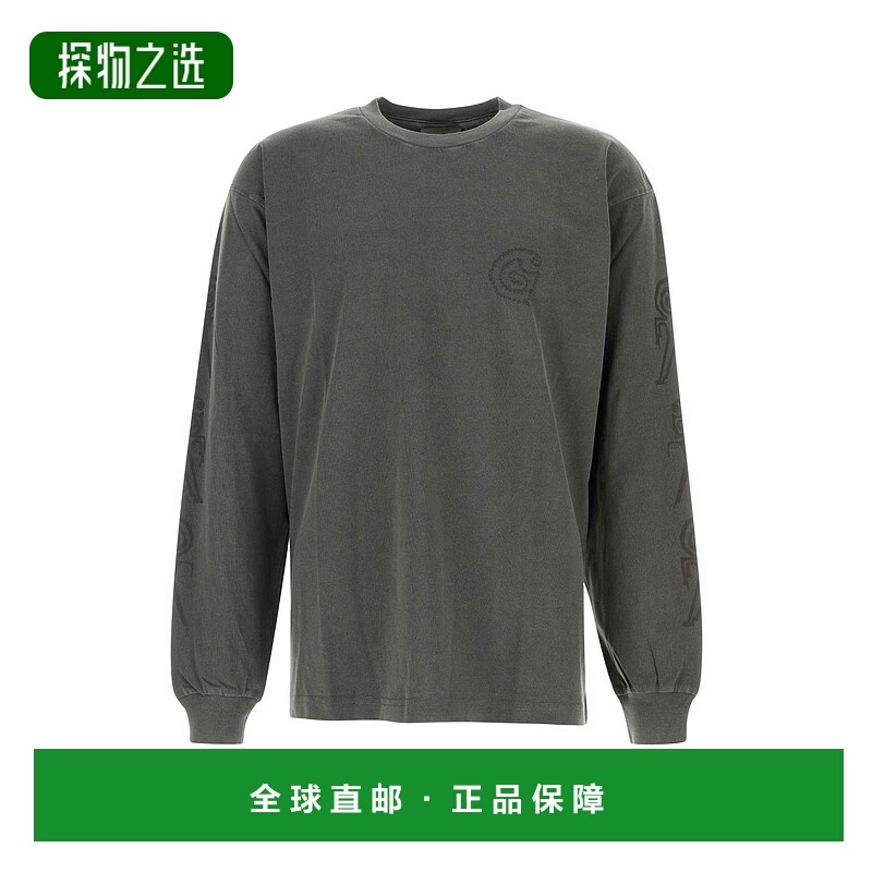 1h可退 香港直邮CARHARTT WIP 男士 L/S Terrestrial 深灰棉质T恤
