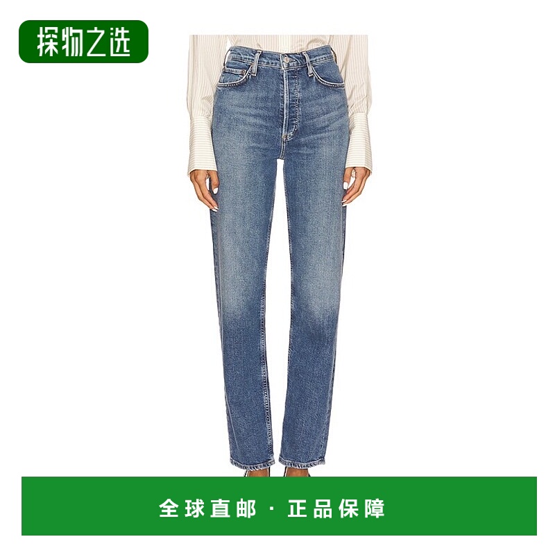 香港直邮AGOLDE 女士 90s Pinch 束腰长款高腰直筒牛仔裤 A266185
