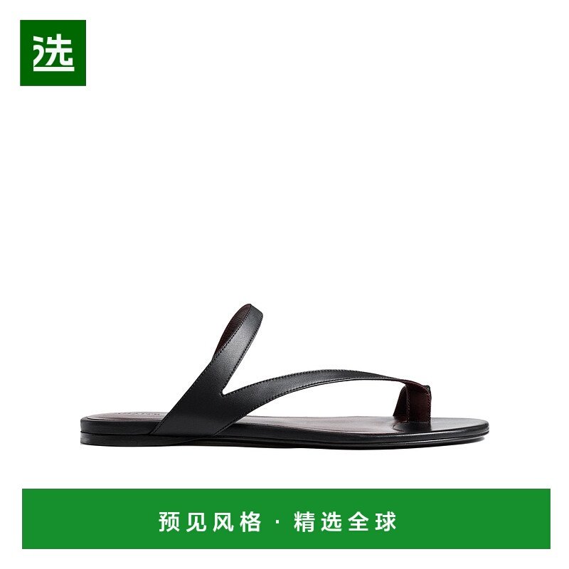 香港直邮Khaite 圆头拖鞋 F3089一脚蹬