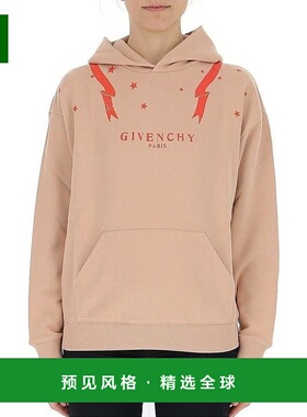 香港直发Givenchy纪梵希女士肉粉色棉质logo印花卫衣BW70643Z18