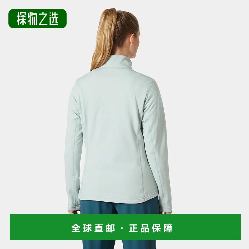 自营欧洲直邮Helly Hansen 女士灰绿色聚酯Versalite抓绒夹克