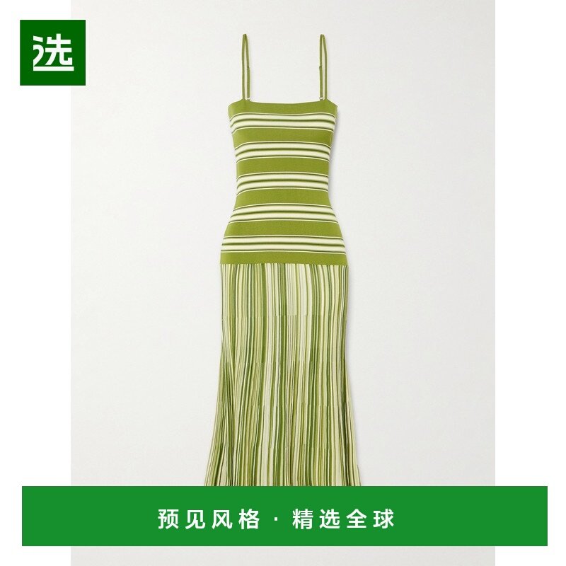 1h可退 香港直邮FAITHFULL THE BRAND 女士 Esenia 条纹棉混纺长,女装/女士精品,连衣裙,淘宝优惠券,粉丝福利购,淘宝优惠卷