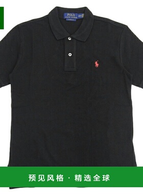 Ralph Lauren 服装 男士女士短袖 Polo 衫 M 棉质黑色 CORE REPL
