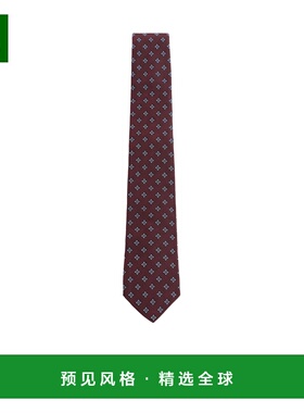 香港直邮Valentino 微型方格真丝领带 YEV194WHZ华伦天奴