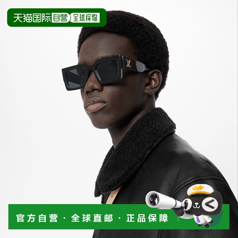 自营1h可退 欧洲直邮LV/路易威登 男士黑色金属太阳镜正品百搭显