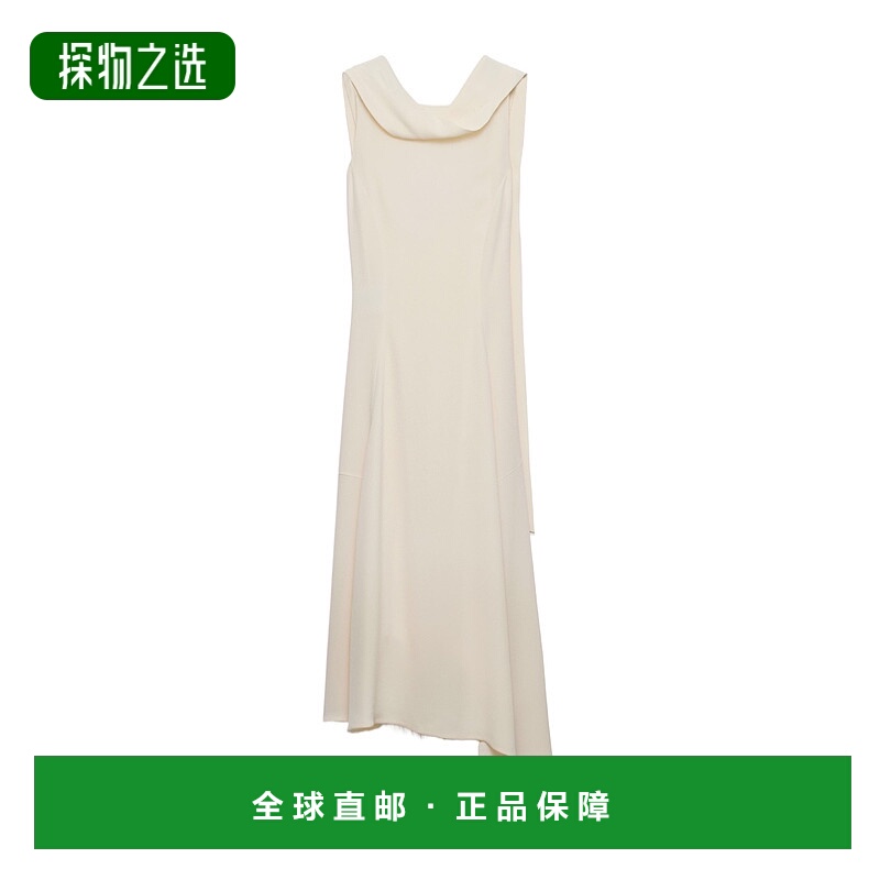 香港直邮Prada 不对称缎面绉纱连衣裙 P3P8515VRSOOO