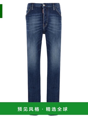 1h可退 香港直邮Dsquared2 二次方 男士 腰带环牛仔裤 S74LB1571S