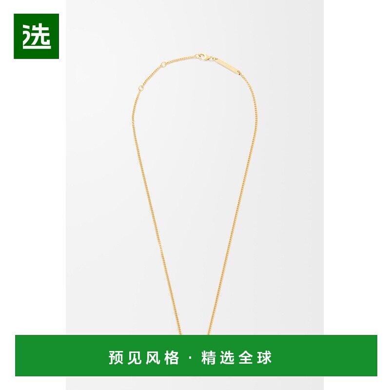 1h可退 欧洲直邮LOEWE/罗意威 Pebble系列 女士金色纯银吊坠