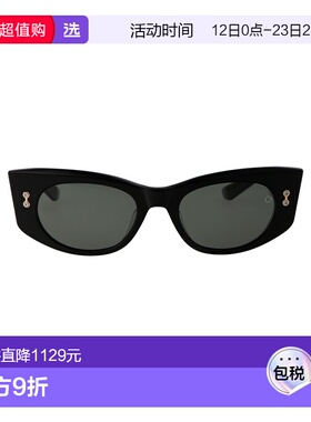 1h可退 香港直邮Akoni 女士 W 黑色醋纤太阳眼镜 AKS103A52BLK