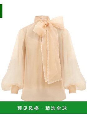 香港直邮Zimmermann 透明泡泡袖长袖衬衫 5353TF252