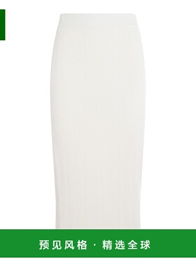 1h可退 香港直邮MaxMara 麦斯玛拉 女士 白色中长半身裙 25213060