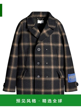 香港直邮Maison Margiela Pendleton 格纹羊毛外套 S67AM0071S782