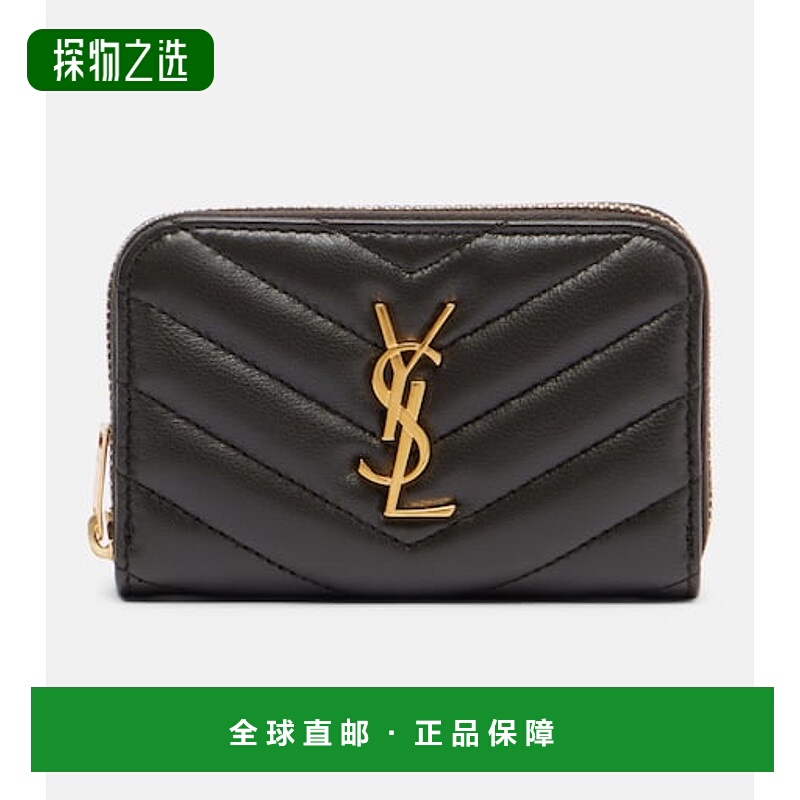 香港直邮Saint Laurent 圣罗兰 女士 Cassandre 绗缝皮革卡套