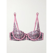 Gabrielle 1h可退 真丝混纺绸缎边刺 Mal 女士 香港直邮Fleur