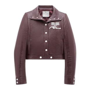 香港直邮Courreges 翻领休闲夹克 PERCBL005VY0014外套皮衣