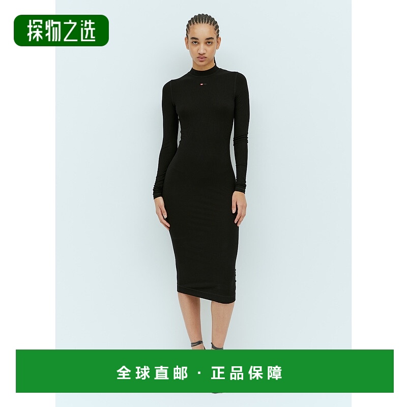 香港直邮Diesel 迪赛 女士 D-Mokky-Ls-Mocrodiv 针织中长连衣裙