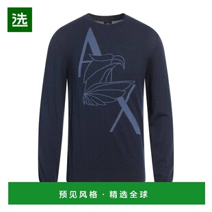 1h可退 香港直邮Armani Exchange 男士 毛衣 blue蓝色 舒适时尚