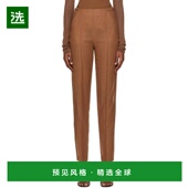 香港直邮Nensi Tailored Dojaka 1h可退 女士 棕色 长裤 NDAW22TR