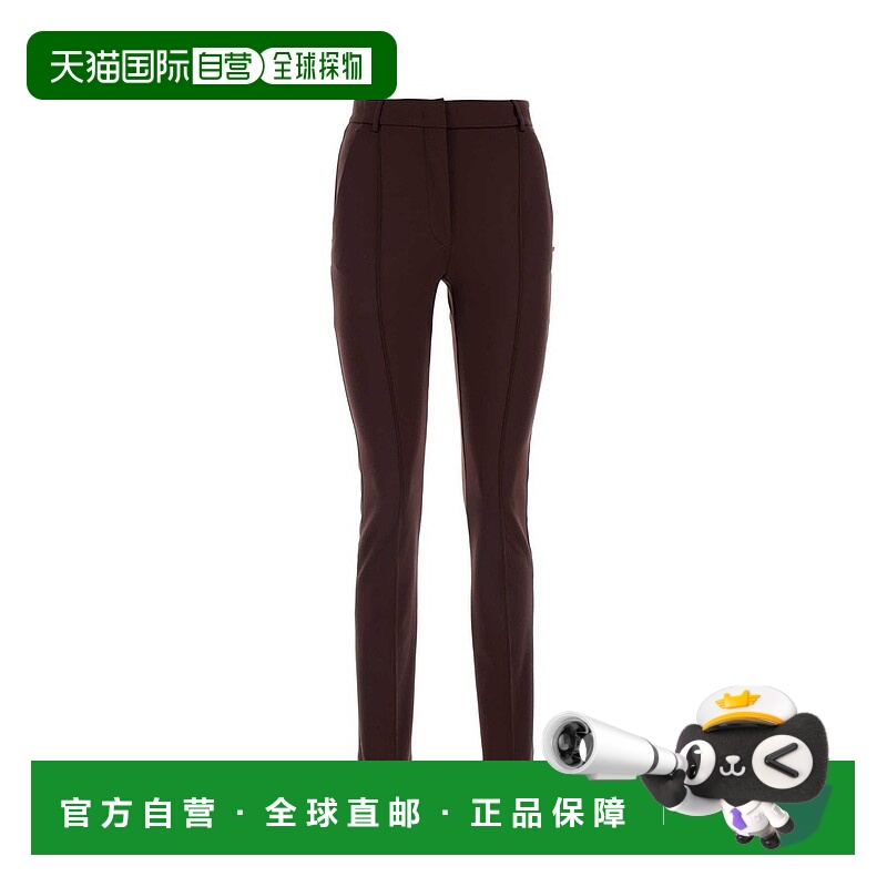 1h可退 香港直邮Sportmax 斯宝麦斯 女士 高腰直筒褲 24127810216