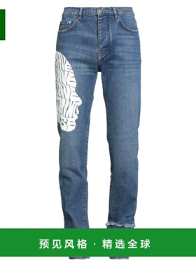 1h可退 香港直邮Iceberg 冰山 男士 直筒裤 blue蓝色 舒适时尚