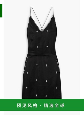 1h可退 香港直邮Wales Bonner 女士 Honour 铆钉缎面连衣裙 WS24D