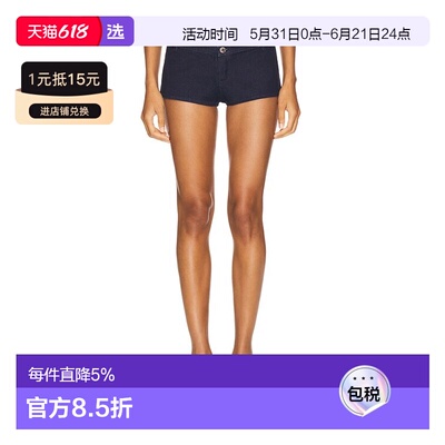1h可退 香港直邮Miaou 女士 Devon 短裤 3004RWDBLD blue蓝色 舒