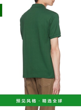香港直邮LACOSTE 男士T恤 L1212132GREEN CO 绿色 徽标短袖POLO衫