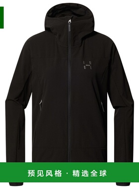 香港直邮haglofs 女士户外冲锋衣 1032405TRUEBLACK CO 黑色软壳