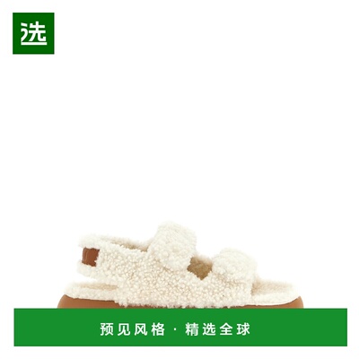 香港直邮MOON BOOT 女士拖鞋 80D2420020H017 SS2026 棕色 羊毛凉