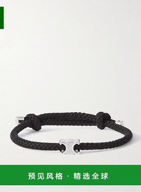 1h可退 Celine 思琳 男士 TRIOMPHE BEACH 徽标手链 461B可调节