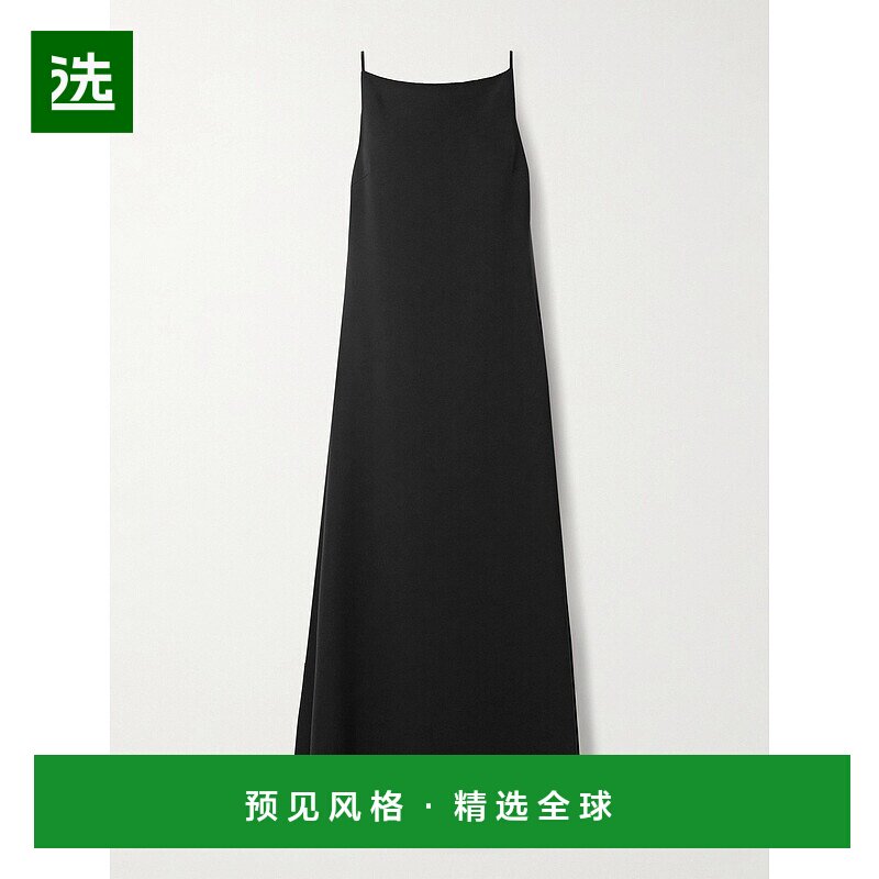 1h可退 香港直邮The Row 女士 Seraphina 真丝绉纱中长连衣裙 102