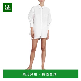 1h可退 【美国直邮】BONDI BORN 巴罗斯长袖衬衫 白色 女装衬衫
