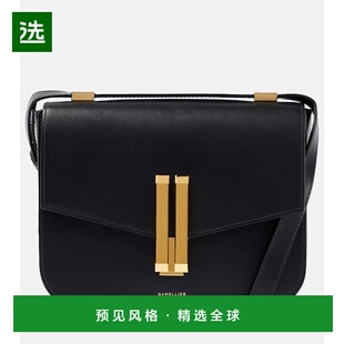 1h可退 香港直邮DeMellier 女士 Vancouver 皮革肩包 black黑色