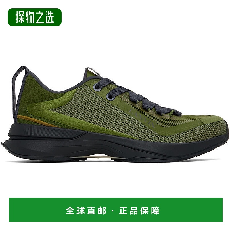 1h可退 香港直邮Lanvin 朗雯 男士 绿色 L-I Mesh 运动鞋 FMSKAK0